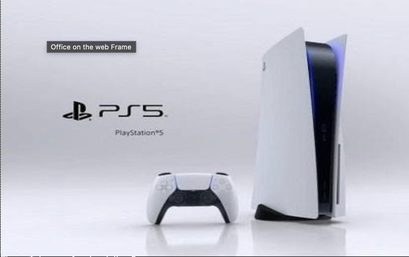 A picture of a ps5